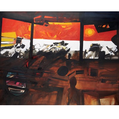 Lot 50 - John Hultberg American, 1922-2005 Post-Human...