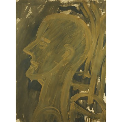 Lot 31 - Lester Johnson American, b. 1919 Ochre Head,...