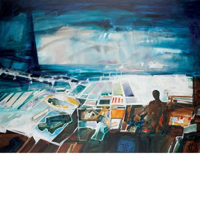 Lot 45 - John Hultberg American, 1922-2005 Surfdoom,...