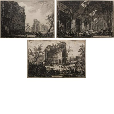 Lot 75 - Giovanni B. Piranesi [VIEWS OF ROME] Four...