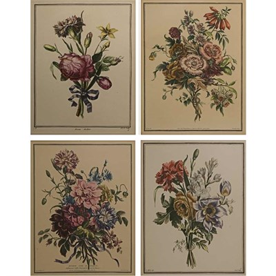 Lot 74 - L. Tessier [BOUQUETS OF FLOWERS] Eight color...