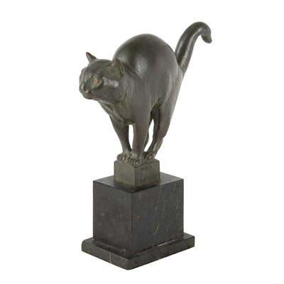 Lot 45 - August Gaul German, 1869-1921 Kater, conceived...