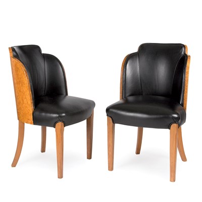 Lot 117 - Pair of Art Deco Style Tub Chairs 20th Century...