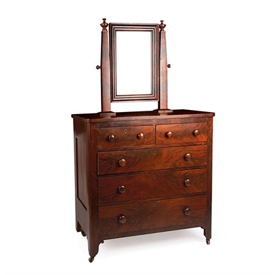 Lot 93 - American Mahogany Gentleman's Dressing Chest...