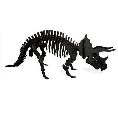 Lot 92 - Painted Wood Dinosaur Skeleton Height 23...