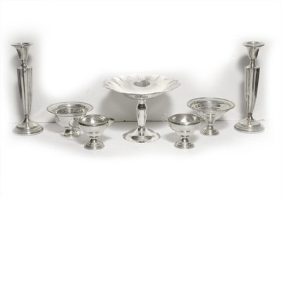 Lot 384 - Group of Seven Sterling Silver Table Articles...