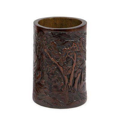 Lot 117 - Chinese Bamboo Brushpot 18th Century Of...