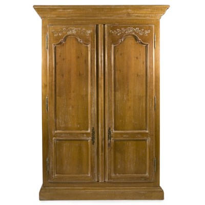 Lot 154 - French Provincial Style Pine Armoire Height 7...