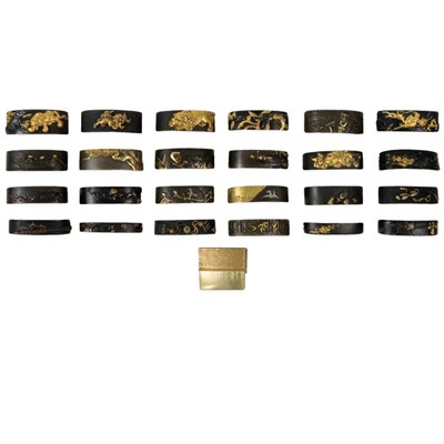 Lot 9 - Group of Twenty-Five Japanese Fuchi 18th/19th...
