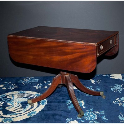 Lot 133 - Regency Style Mahogany Pembroke Table Height...