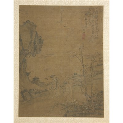 Lot 119 - Chinese School 18th Century Two Figures...