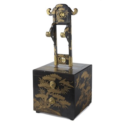Lot 2 - Japanese Lacquer Mirror Stand Meiji Period Of...