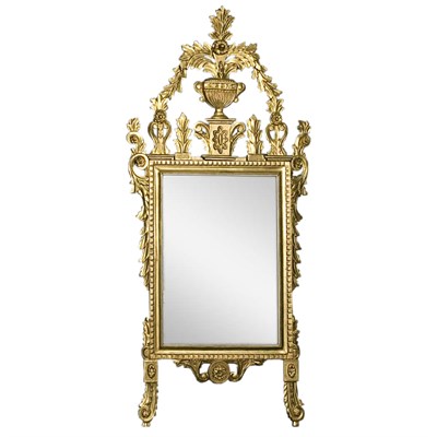 Lot 252 - Neoclassical Style Gilt-Wood Mirror Height 60...