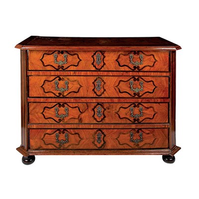 Lot 159 - South German Baroque Part Ebonized Walnut...