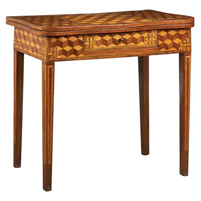 Lot 480 - Continental Neoclassical Walnut and Birch...