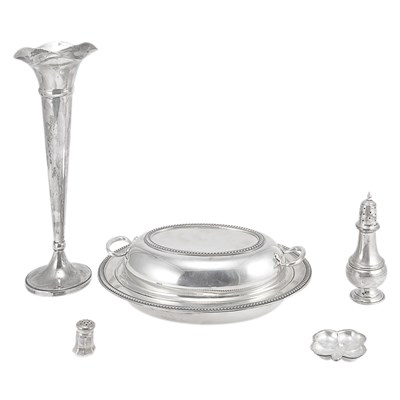 Lot 287 - Group of Sterling Silver Table Articles Total...