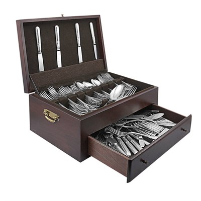 Lot 303 - German Silver Flatware Service Approximately...