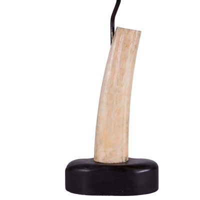 Lot 318 - Ivory Tusk Lamp Height 12 1/2 inches.