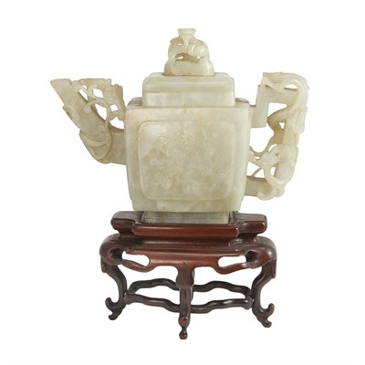 Lot 264 - Chinese Celadon Jade Teapot 18th/19th Century...