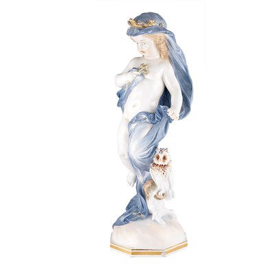 Lot 141 - Meissen Gilt Decorated Porcelain Allegorical...