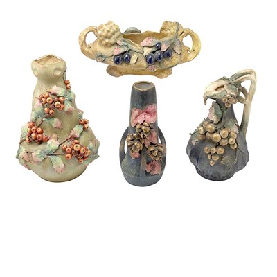 Lot 345 - Group of Amphora Co. Art Nouveau Ceramic...