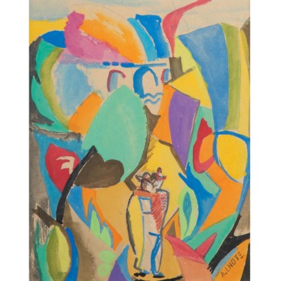 Lot 5 - Andre Lhote French, 1885-1962 Figures with an...