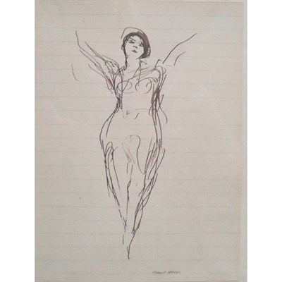Lot 30 - Robert Henri American, 1865-1929 Woman with...