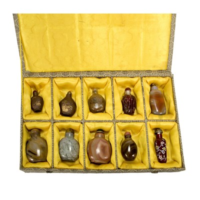 Lot 313 - Group of Ten Chinese Snuff Bottles 19th/20th...