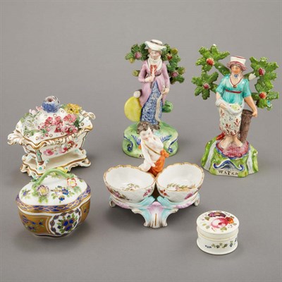 Lot 191 - Pair of Staffordshire Bocage Figures Height 8...