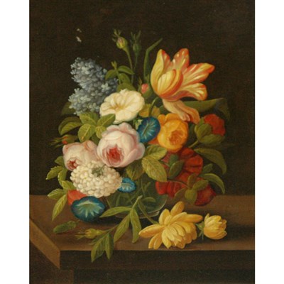 Lot 2 - Danish School 19th Century Still Life with a...