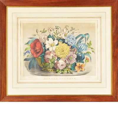 Lot 75 - Currier & Ives, publishers SUMMER FLOWERS Hand-...