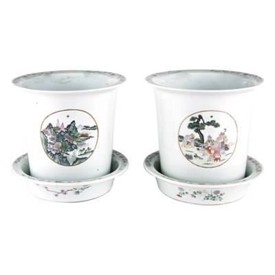 Lot 272 - Pair of Chinese Famille Rose Enameled...