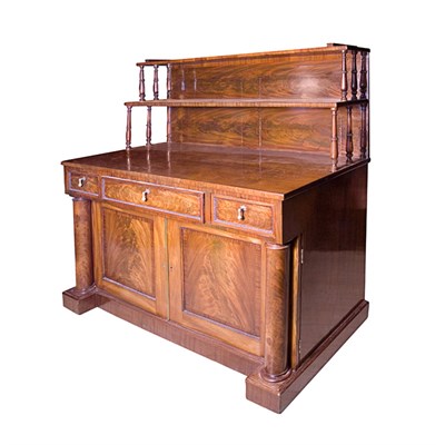 Lot 239 - Regency Style Mahogany Side Cabinet Height 55...
