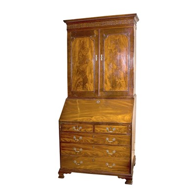 Lot 392 - George III Style Mahogany Secretary Height 7...