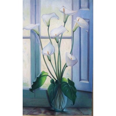 Lot 7 - Betti Bernay American, b. 1926 Calla Lilies...