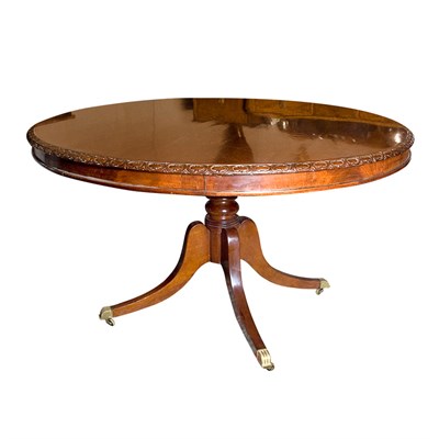 Lot 345 - Regency Style Mahogany Circular Breakfast...