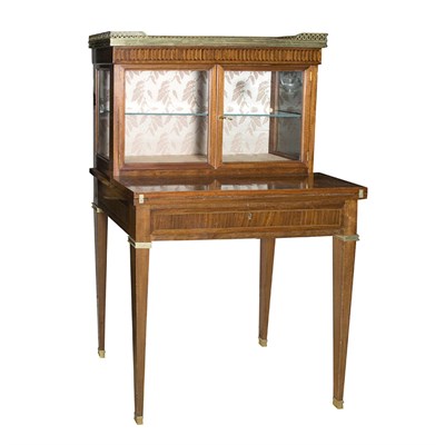 Lot 349 - Louis XVI Style Gilt-Metal Mounted Inlaid...