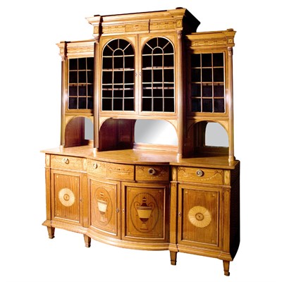 Lot 422 - Edwardian Style Satinwood Inlaid Cabinet...