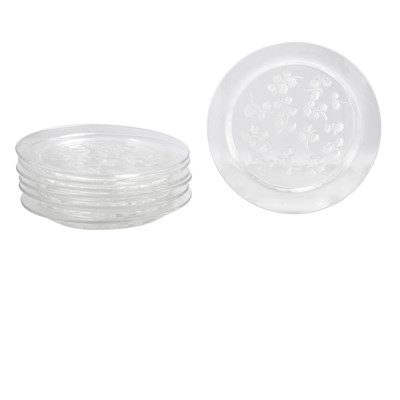 Lot 369 - Set of Seven Lalique Molded Glass Muguet...