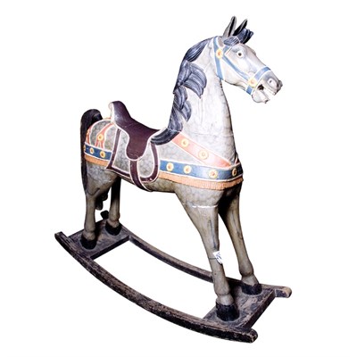 Lot 171 - Polychrome Painted Rocking Horse