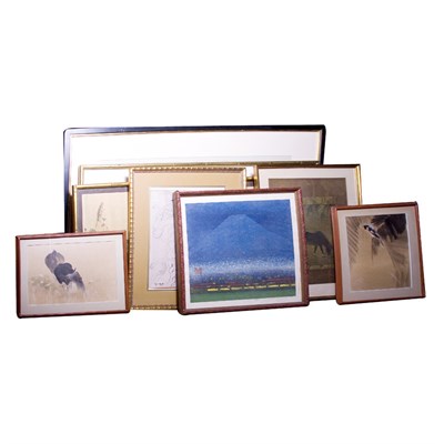 Lot 126 - Group of Nine Asian Prints