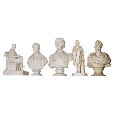 Lot 131 - Group of Four Bisque Porcelain Statues of the...