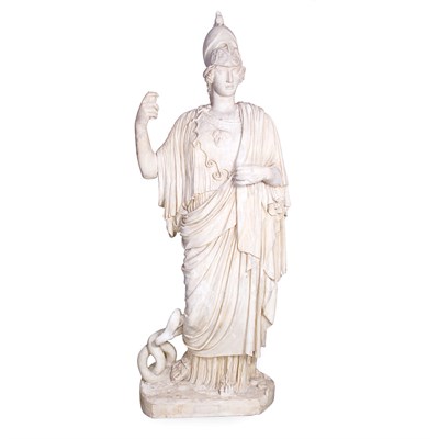 Lot 99 - Plaster Statue of Athena Height 7 feet 6 inches.