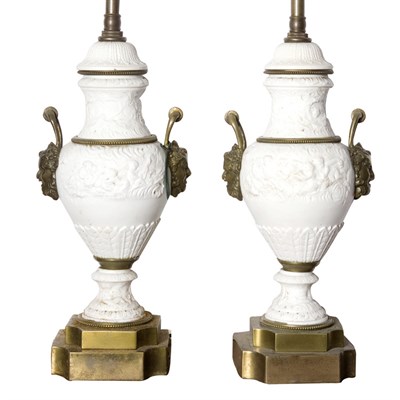 Lot 158 - Pair of Neoclassical Style Composition and...