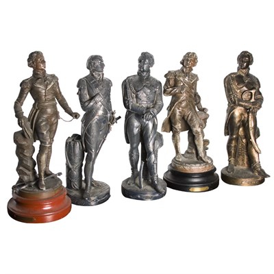 Lot 166 - Group of Five Figures of British Military...