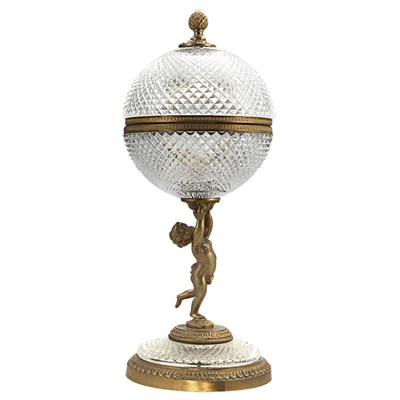 Lot 1273 - Louis XVI Style Gilt-Metal and Cut Glass...