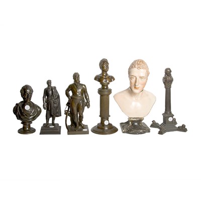 Lot 237 - Group of Eight Figures and Busts of British...