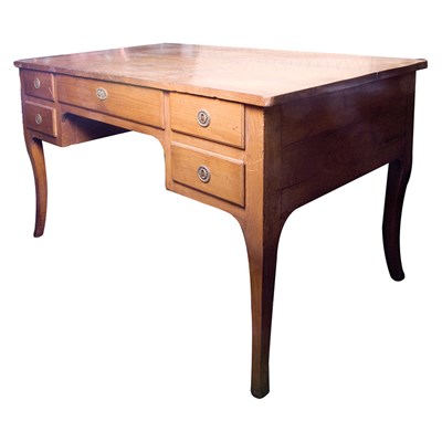 Lot 252 - French Provincial Style Fruitwood Desk Height...