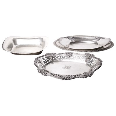 Lot 276 - Group of Four Sterling Silver Bread Baskets...