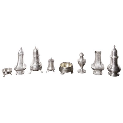 Lot 291 - Group of Sterling Silver Salt Cellars and...